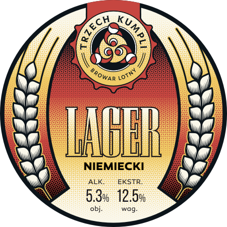 Etykieta - Lager Niemiecki Trzech Kumpli
